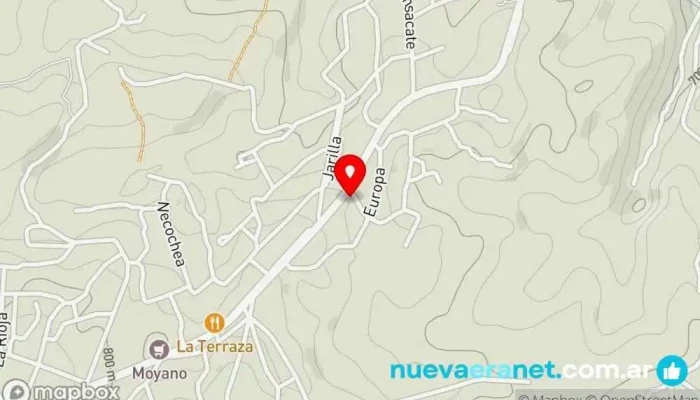 mapa de Cabañas Agua De Oro Hotel en Agua de Oro