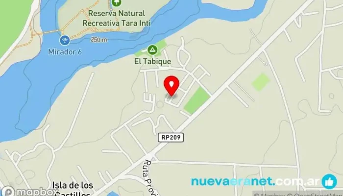 mapa de Cabañas El Gorrion  en Termas de Río Hondo