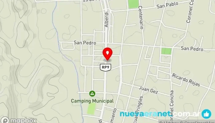 mapa de Cabañas en San Francisco del monte de oro San Luis Hospedaje 