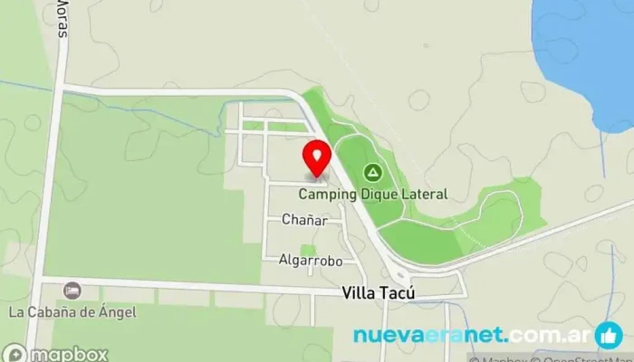 mapa de Cabañas La Hermelinda Casa rural en Villa Tacú