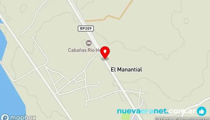 mapa de Cabañas Las Moras del Manantial Hotel en Termas de Río Hondo