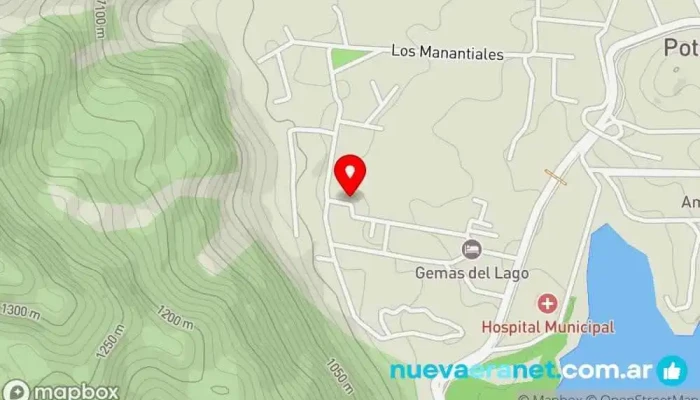 mapa de Cabañas Los Olmos Cabaña de montaña, Hotel en Potrero de los Funes