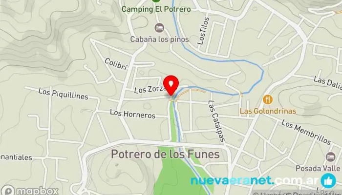 mapa de Cabañas Murmullo del Río Casa rural, Estancia en granjas, Hotel, Alojamiento, Alojamiento con servicio, Apartamento turístico, Agencia de alquiler de alojamientos para vacaciones en San Luis