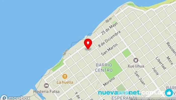 mapa de Cabañas Sueño Dorado  en Paso de la Patria