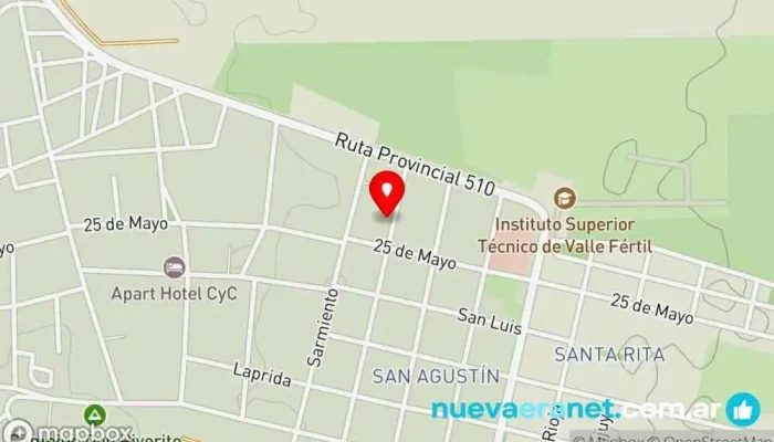 mapa de Cabañas Yajtay Casa rural en Villa San Agustín