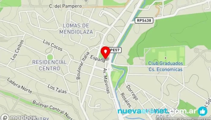 mapa de Cafeteria Lo De Lola Cafetería, Restaurante de desayunos, Kiosco en 183Mendiolaza