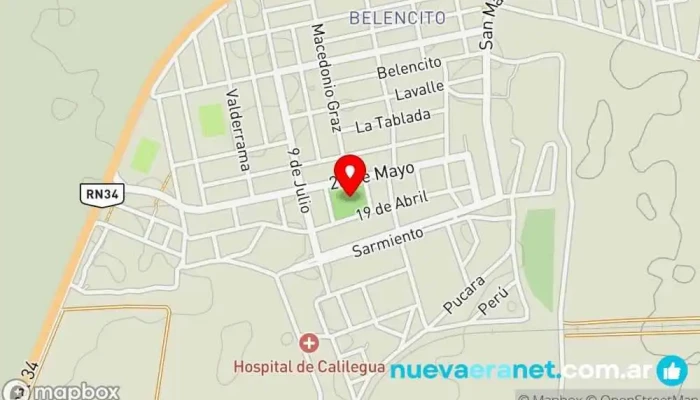 mapa de Calilegua  en Calilegua