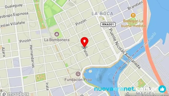 mapa de Caminito De La Ribera Panaderia Panadería en Cdad. Autónoma de Buenos Aires