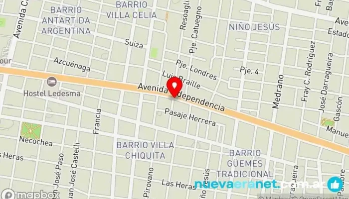 mapa de CAMPAGNOLA MUEBLES, Corrientes Capital Tienda de muebles en Corrientes