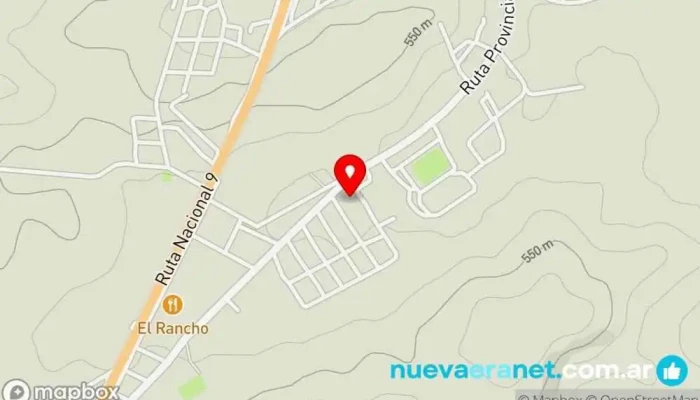 mapa de Camping El Maestruli Campamento educativo en Villa Ojo de Agua