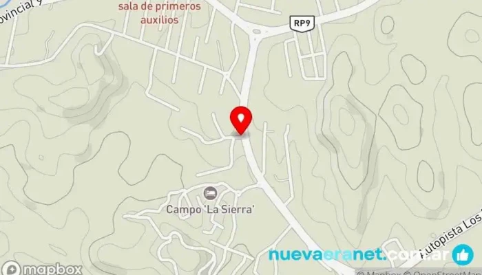 mapa de Campo la Sierra Hotel en El Volcan