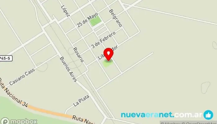 mapa de Cancha de Club Atletico Casas Club en Casas