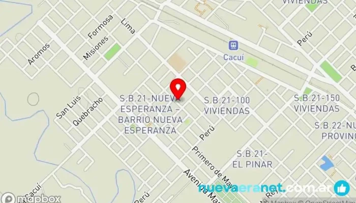 mapa de Carlos gardel Panadería en Fontana
