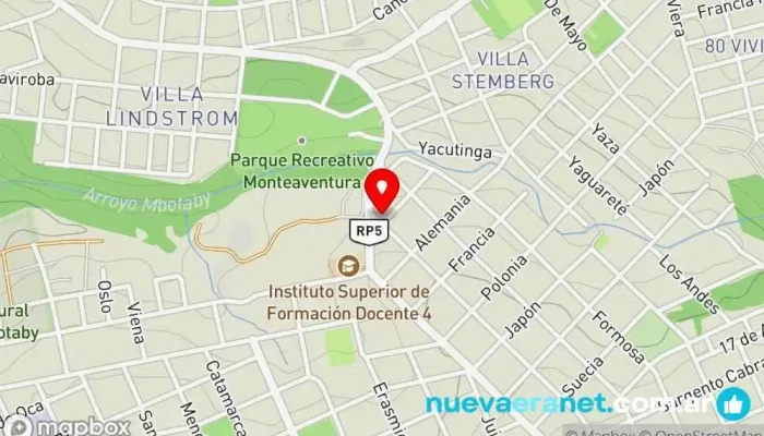 mapa de Caryto tortas artisticas Pastelería en Oberá