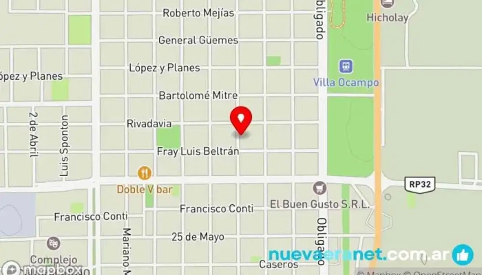 mapa de Casa Ahrndt VillaOcampo Tienda de artículos para el hogar en Villa Ocampo