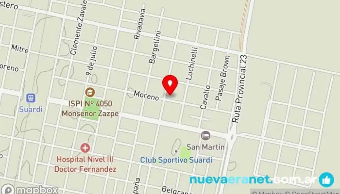 mapa de Casa Albertinazzi Tienda general en Suardi