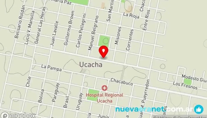 mapa de CASA ALONSO Ferretería en Ucacha