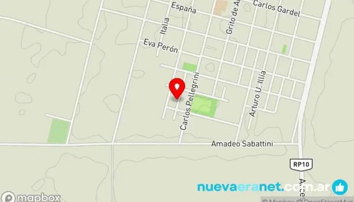 mapa de Casa amoblada en Alquiler Agencia de alquiler de apartamentos en Gral. Levalle