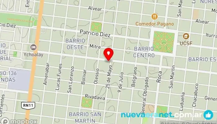 mapa de Casa Biasoni Comercio en Reconquista