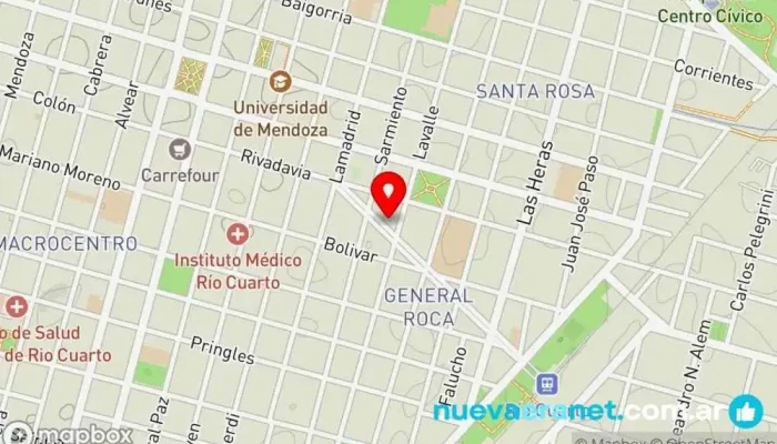 mapa de Casa Blanco Tienda de artículos relacionados con el gas, Empresa de calefacción en Río Cuarto