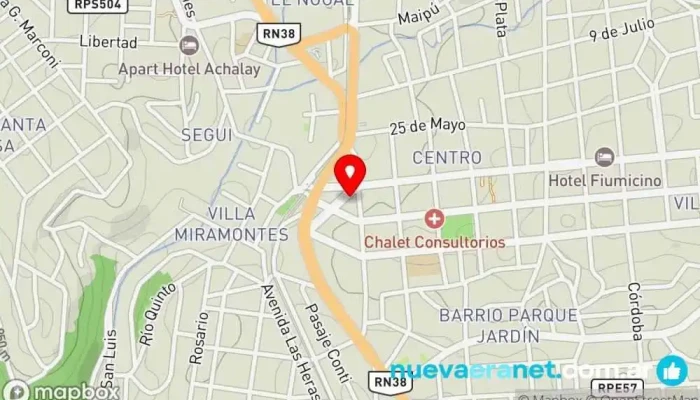 mapa de Casa Brizzolara Sca- La Falda Comercio en La Falda