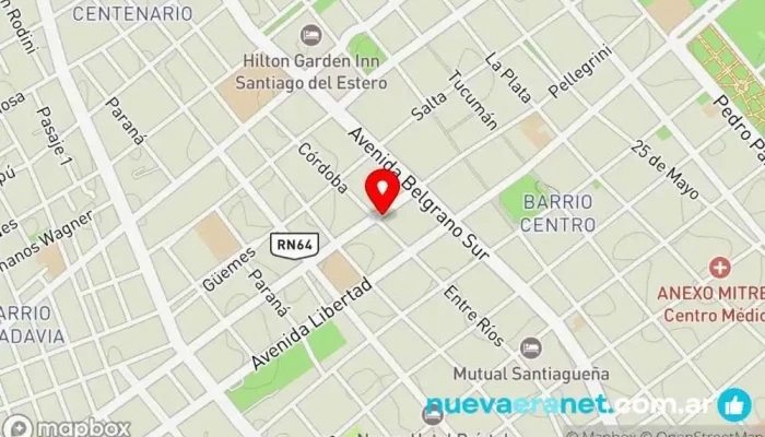 mapa de Casa China Tienda de regalos, Papelería, Juguetería en Santiago del Estero