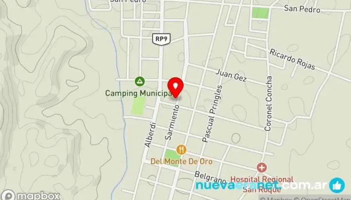 mapa de Casa China Supermercado chino en San Francisco del Monte de Oro