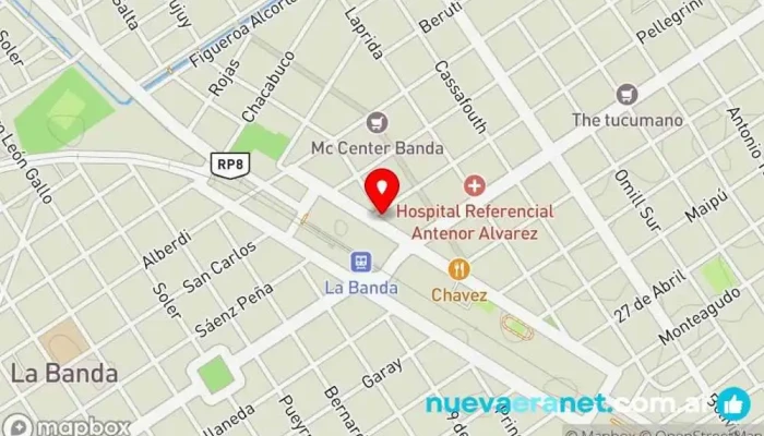 mapa de Casa Continental Tienda de electrónica, Tienda de herramientas en La Banda