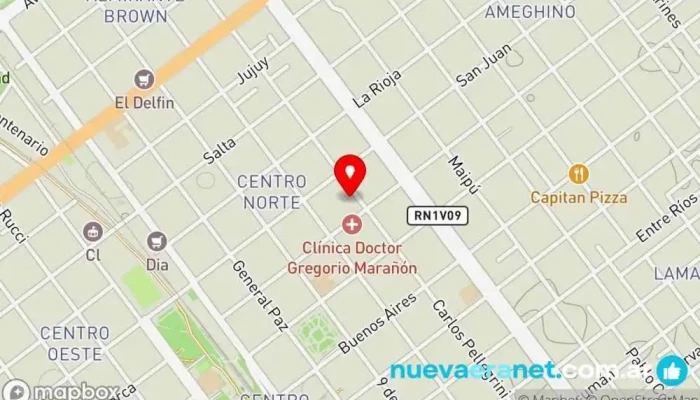 mapa de Casa Corazones Tienda de regalos, Tienda de ropa en Villa María