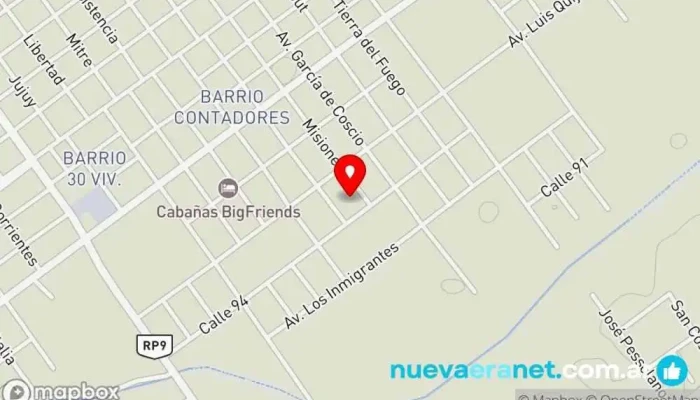 mapa de Casa Cristian y Camila Alojamiento en Paso de la Patria