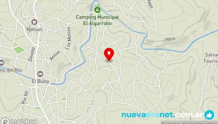 mapa de Casa de Campo La Pasionaria Casa rural en Agua de Oro