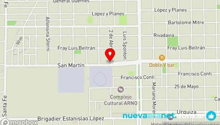 mapa de CASA DE EDGARDO ROVERE  en Villa Ocampo