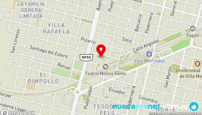 mapa de Casa De La Música Estudio de grabación en Villa Mercedes