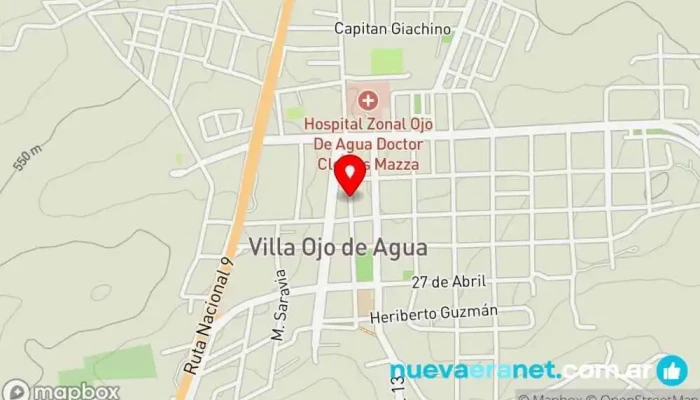 mapa de Casa Del Bicentenario Centro cultural en Villa Ojo de Agua