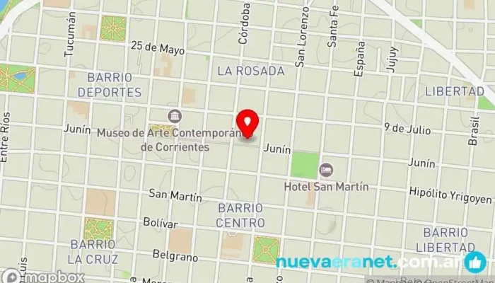 mapa de Casa del Pueblo Tienda de deportes, Zapatería en Corrientes