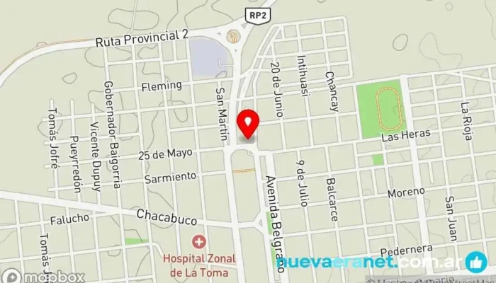 mapa de Casa Diaz Centro comercial en La Toma