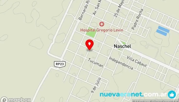 mapa de CASA DÍAZ NASCHEL Tienda de repuestos para automóviles en Naschel