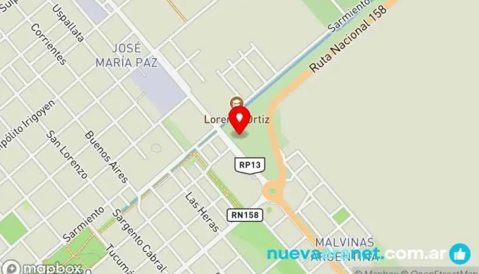 mapa de Casa ED-LVs Oficinas de empresa en Las Varillas
