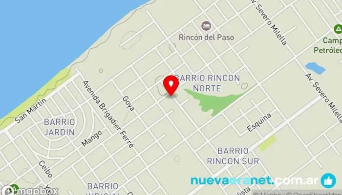mapa de Casa Emuná  en Paso de la Patria