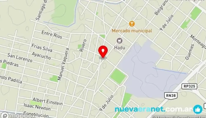 mapa de Casa Faciano Tienda de telas en Monteros