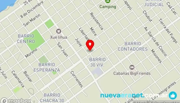 mapa de CASA HERMES Alojamiento en interiores en Paso de la Patria