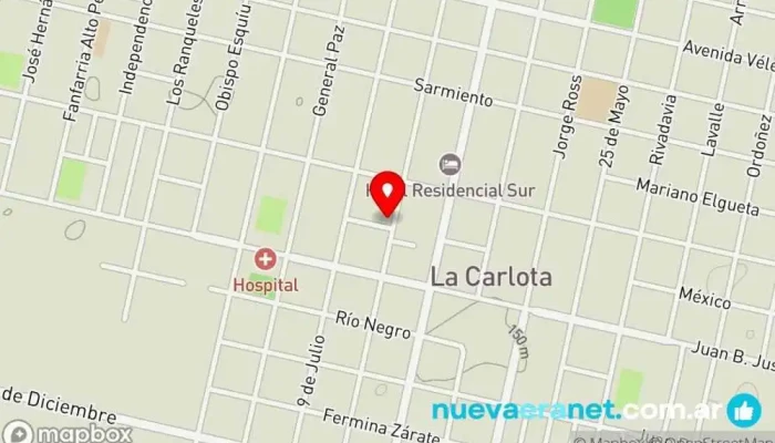 mapa de Casa jose  en La Carlota