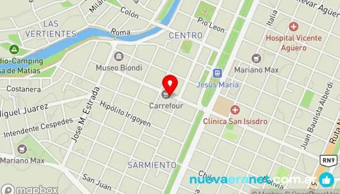 mapa de Casa León Tienda de ropa de trabajo en Jesus María
