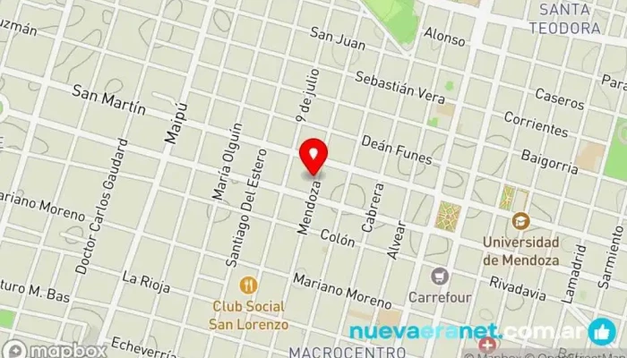 mapa de Casa Levó - Panadería de Masa Madre Panadería en Río Cuarto