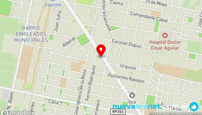 mapa de Casa Meles Tienda de ropa para jóvenes en Caucete