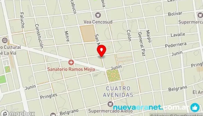mapa de Casa Mitchell SRL Tienda de bicicletas en San Luis