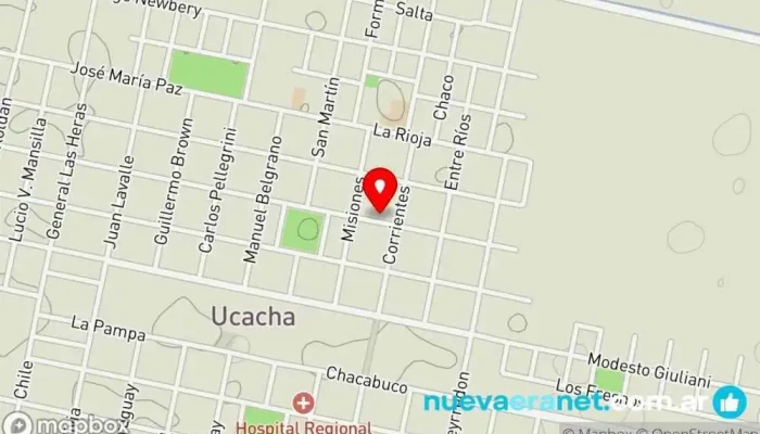 mapa de Casa Myrtha Tienda de ropa de mujer en Ucacha