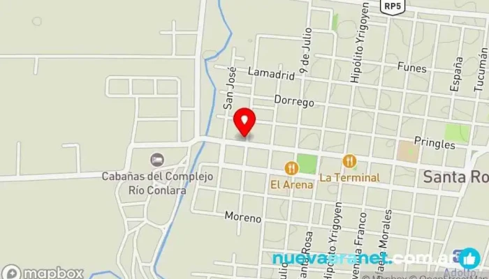 mapa de Casa Navarro Blanqueria Tienda de artículos para el hogar en Santa Rosa del Conlara