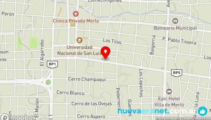 mapa de Casa Navarro Merlo Tienda de artículos para el hogar en Merlo
