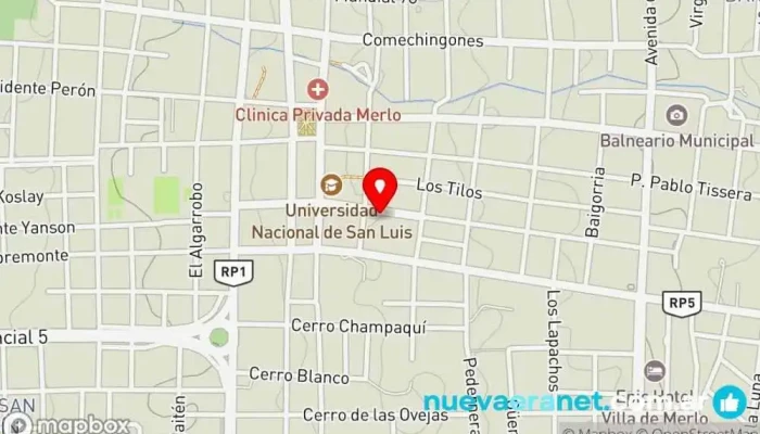 mapa de CASA NEGRO Restaurante en Merlo